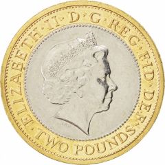 2 Pounds - Elizabeth II 4th portrait, Golden Guinea