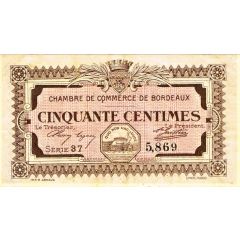 50 Centimes - Chambre de Commerce de Bordeaux 33