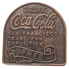 Token - Coca Cola San Francisco Trans Pan Exposition