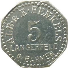 5 Pfennigs - Langerfeld Alb. and E. Henkels