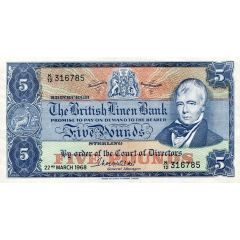 5 Pounds British Linen Bank