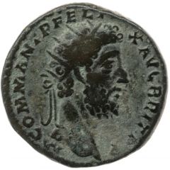 Dupondius - Commodus MINER AVG P M TR P XVI COS VI S C, Minerva