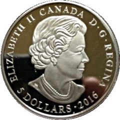 5 Dollars - Elizabeth II December Birthstone