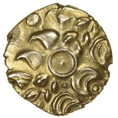 Gold ¼ Stater Bishop`s Wreath
