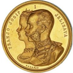 Visit of the Royal Couple to Croatia - Francis Joseph I and Elisabeth