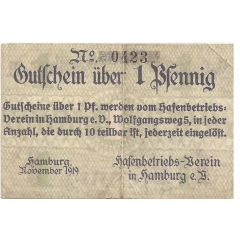 1 Pfennig Hafenbetriebs-Verein