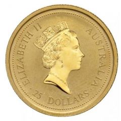 25 Dollars - Elizabeth II 3rd Portrait - Australian Nugget - Gold Bullion Coin