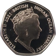 50 Pence - Elizabeth II Checkerboard wrasse
