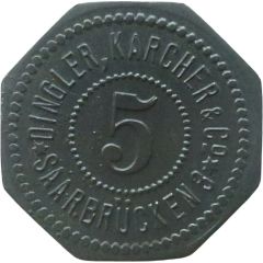 5 Pfennigs - Saarbrücken Dingler, Karcher & Co