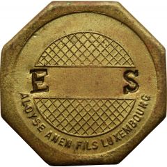 Token - Aloyse Anen Fils Luxembourg countermarked `E S`