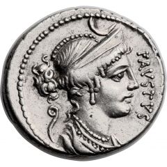 Denarius Cornelia: Faustus Cornelius Sulla, FAVSTVS / FELIX