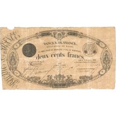 200 Francs - type 1848 branches