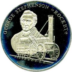 Token - History of Railroads George Stephenson, 'The Rocket'