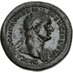 Sestertius - Domitian S C, Victory