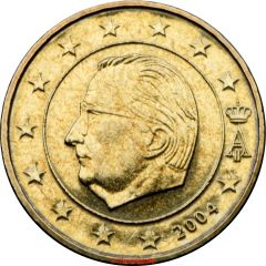 10 Euro Cents - Albert II 1st map, 1st type, 1st portrait