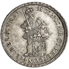 1 Silver Ducat Date reverse, flowered edge