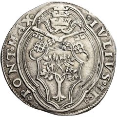1 Giulio - Julius II Decagonal shield