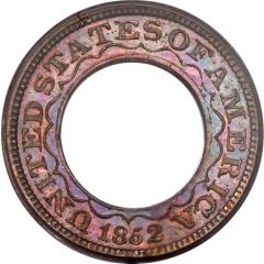 1 Dollar `1852 Gold Dollar` Pattern, copper