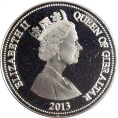 1 Crown - Elizabeth II Treaty of Utrecht, Silver Proof