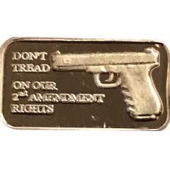 1 Gram Silver Second Amendment