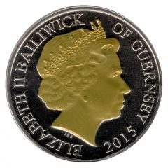 5 Pounds - Elizabeth II Reflections of a Reign, Selective gold plating