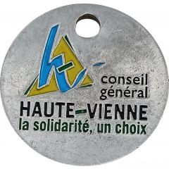Jeton de chariot - Conseil général - Haute Vienne La solidarité, un choix