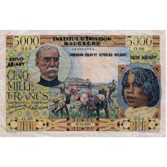 5000 Francs / 1000 Ariary