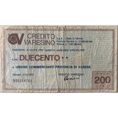 200 Lire Credito Varesino