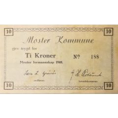 10 Kroner Moster Municipality