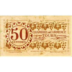 50 Centimes - Chambre de Commerce de Tours 37