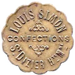5 Centimes - Louis Simon - Confections - Saint Dizier [52]