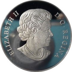 20 Dollars - Elizabeth II Canoe in a serene landscape