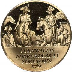 Medal - History of the American Revolution Cornwallis Surrenders at Yorktown