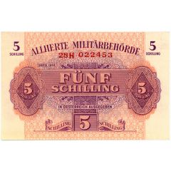 5 Schilling Allied Military Authority