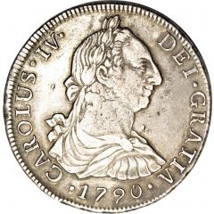8 Reales - Carlos IV bust of Carlos III
