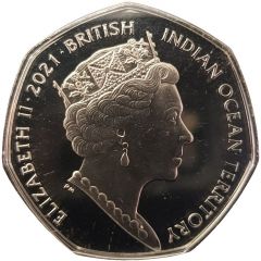 50 Pence - Elizabeth II Longnose butterflyfish