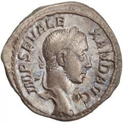 Denarius - Severus Alexander P M TR P VII COS II P P, Romulus