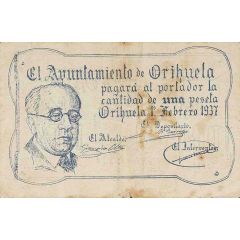 1 Peseta Orihuela