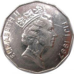 50 Cents - Elizabeth II 3rd portrait