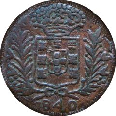 30 Réis - Maria II Damão Mint
