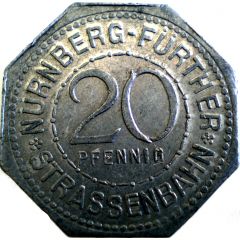 20 Pfennig - Wasserspeier Nürnberg-Fürth