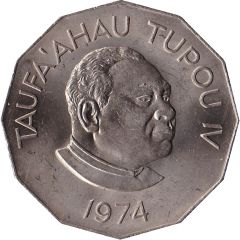 50 Seniti - Taufa`ahau Tupou IV