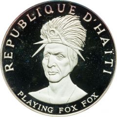 10 Gourdes Playing Fox Fox