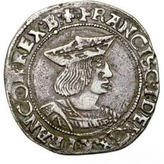 1/2 Teston - Francis I 1st type