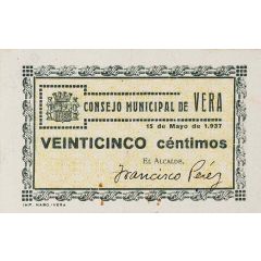 25 Céntimos Vera