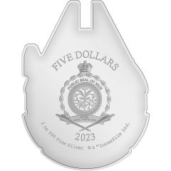 5 Dollars - Charles III Millennium Falcon