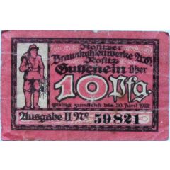 10 Pfennig Rositzer Braunkohlenwerke