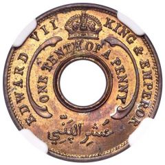 1/10 Penny - Edward VII Double Obverse