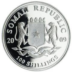 100 Shillings Elephant, Silver Bullion Coinage