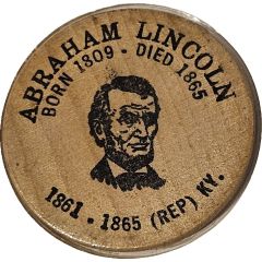 Wooden Nickel - Abraham Lincoln